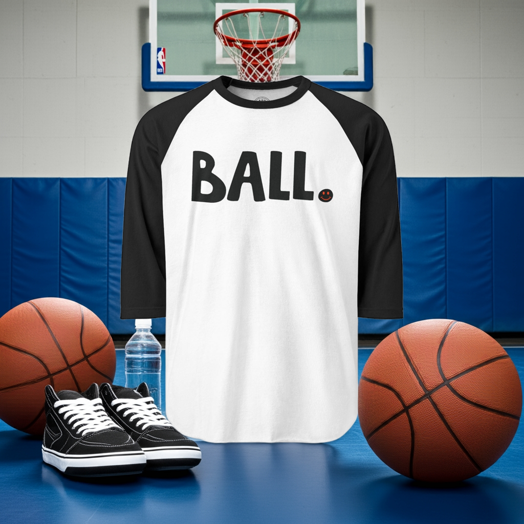 BALL Happy Tee (Long Sleeve Raglan)  Long-sleeve  HAPPY TEES® BRAND