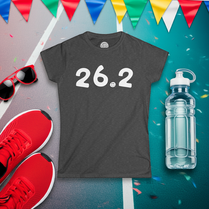 26.2 Happy Tee (Women's)  T-Shirt  HAPPY TEES® BRAND