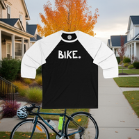 BIKE Happy Tee (Long Sleeve Baseball Tee)  Long-sleeve  HAPPY TEES® BRAND