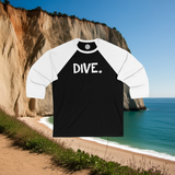 DIVE Happy Tee (Long Sleeve Baseball Tee)  Long-sleeve  HAPPY TEES® BRAND