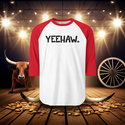 YEEHAW Happy Tee (Long Sleeve Raglan)  Long-sleeve  HAPPY TEES® BRAND