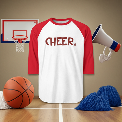 CHEER Happy Tee (Long Sleeve Raglan)  Long-sleeve  HAPPY TEES® BRAND