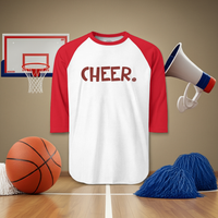 CHEER Happy Tee (Long Sleeve Raglan)  Long-sleeve  HAPPY TEES® BRAND