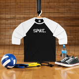SPIKE Happy Tee (Long Sleeve Baseball Tee)  Long-sleeve  HAPPY TEES® BRAND