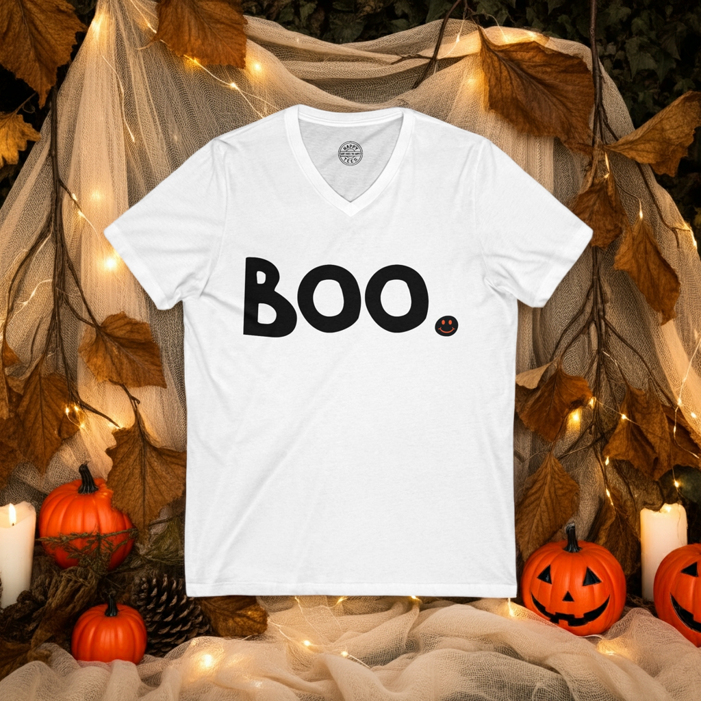 BOO Happy Tee (V-Neck)  V-neck  HAPPY TEES® BRAND