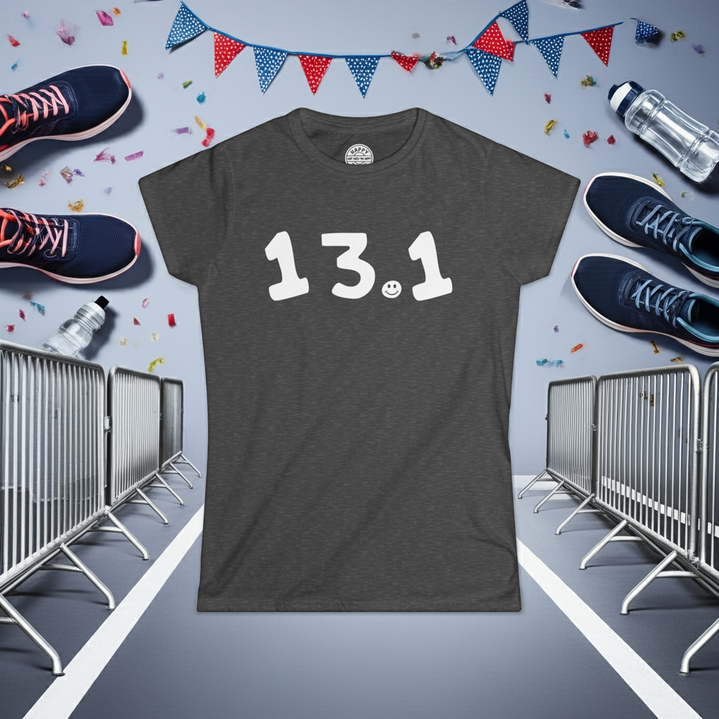 13.1 Happy Tee (Women's Tee)  T-Shirt  HAPPY TEES® BRAND