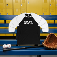GOAT Happy Tee (Long Sleeve Baseball Tee)  Long-sleeve  HAPPY TEES® BRAND