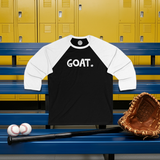 GOAT Happy Tee (Long Sleeve Baseball Tee)  Long-sleeve  HAPPY TEES® BRAND